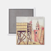 Project voor een siege-toren magneet (Voorkant / Achterkant)