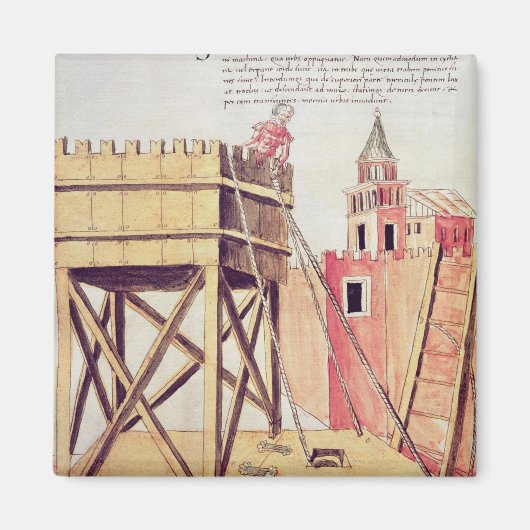 Project voor een siege-toren magneet (Voorkant)