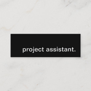 projectassistent. mini visitekaartje