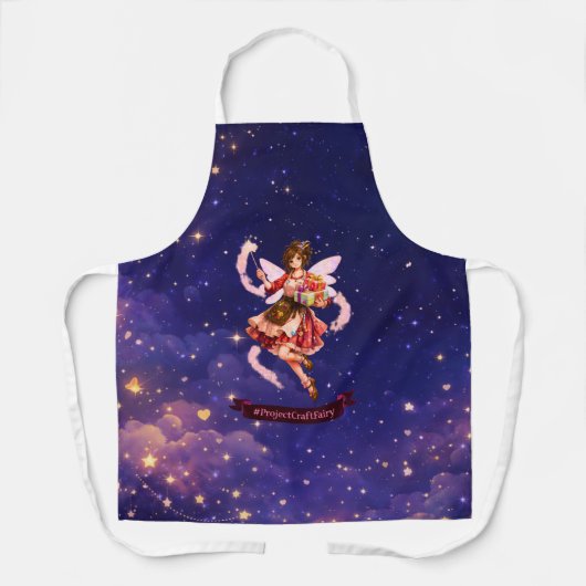 #ProjectCraftFairy NightMode All-Over Print Apron Schort (Voorkant)