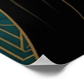 Projecteur de film Art Déco Monument Or Turquoise  (Coin)