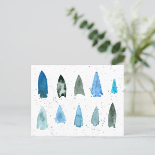 Projectielampjes rond projectiel standaard indigee briefkaart