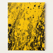 Projections de peinture noire et jaune (Dos)