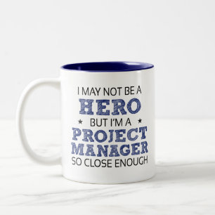 Projectmanager Hero Humor nieuwigheid Tweekleurige Koffiemok
