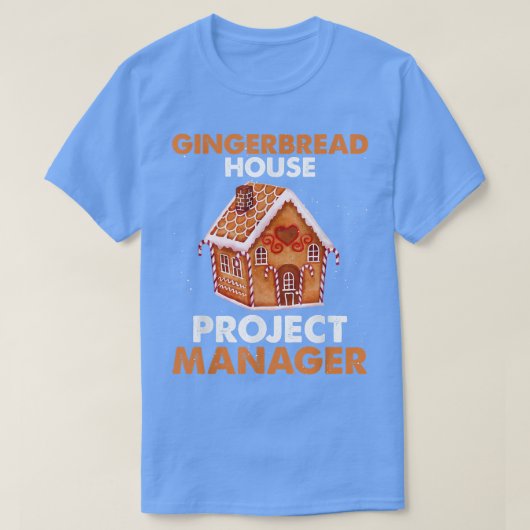 Projectmanager van Gingerbrood House Baking Xmas T-shirt (Design voorkant)