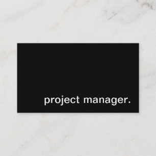 projectmanager. visitekaartje