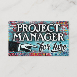 Projectmanager voor hire-Visitekaartjes - Blauw ro Visitekaartje