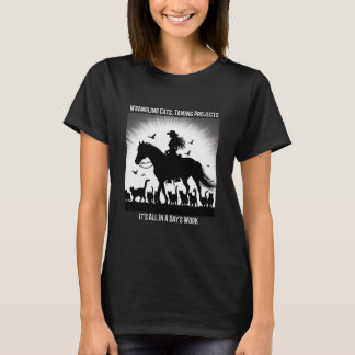 Projectmanager Wrangling Cats, Taming Projects T-shirt