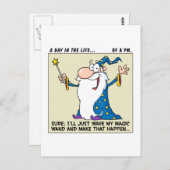 Projectmanagers hebben magische krachten briefkaart (Voorkant / Achterkant)