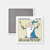 Projectmanagers hebben magische krachten magneet (Voorkant / Achterkant)