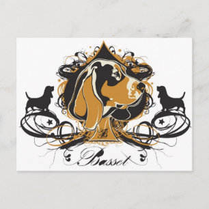 Projekt Dog Basset Hound Briefkaart