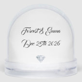 Projet de mariage sur le globe neigeux (Arrière)