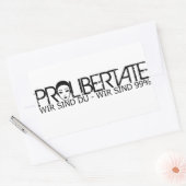 ProLibertate Autocollants Rectangle (Enveloppe)