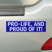 ProLife Bumpersticker (Op auto)