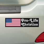 ProLife Christelijk Bumpersticker (Op auto)