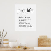 ProLife-definitiewand Poster (Keuken)