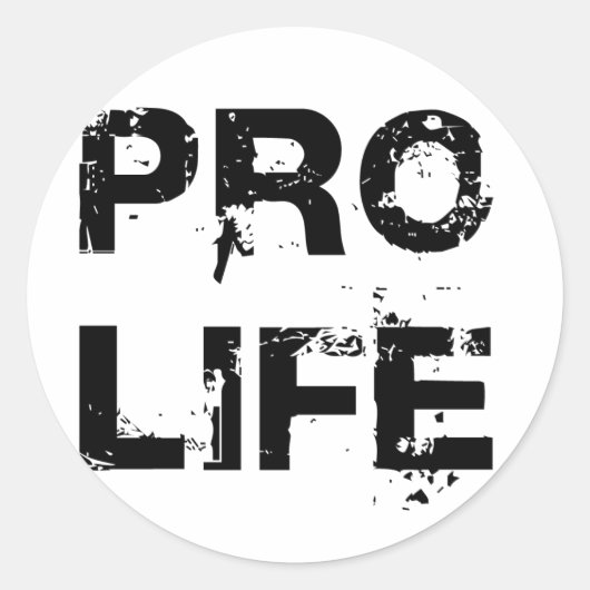 ProLife Ronde Sticker (Voorkant)