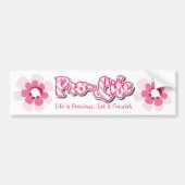 ProLife Roze Bumpersticker (Voorkant)