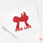 ProLife Vierkante Sticker (Envelop)