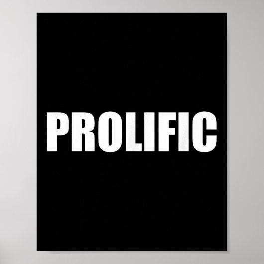 Prolific Insrational For Entrepreneurs Poster (Voorkant)