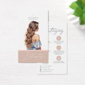 Prolongation des cheveux - Carte d'étiquette (Bureau)