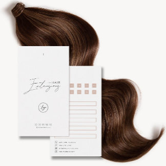 Prolongation des cheveux Soin Hang Tag Card Avec L