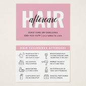 Prolongation simple moderne des cheveux Carte de s (Devant & derrière)