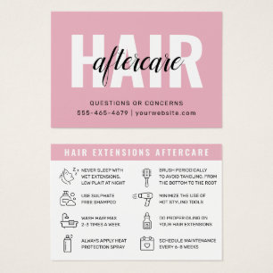 Prolongation simple moderne des cheveux Carte de s