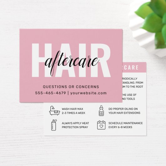 Prolongation simple moderne des cheveux Carte de s (Bureau)