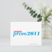 Prom 2011 - Aqua Briefkaart (Staand voorkant)