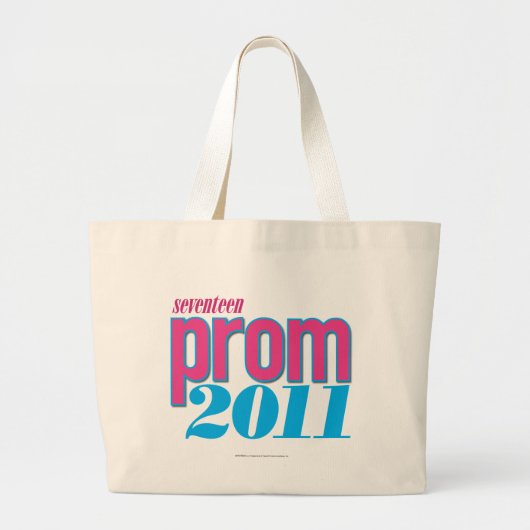 Prom 2011 - Aqua Grote Tote Bag (Voorkant)