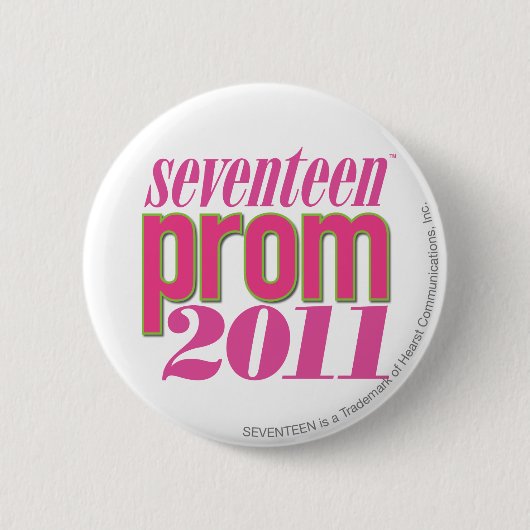 Prom 2011 - Lt. roze Ronde Button 5,7 Cm (Voorkant)