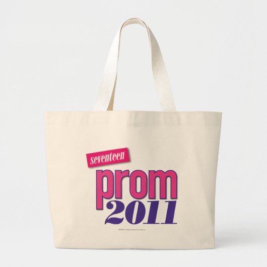 Prom 2011 - roze grote tote bag (Voorkant)
