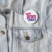 Prom 2011 - roze ronde button 5,7 cm (In situ)