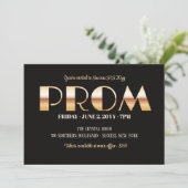 Prom Bold Lettres Invitation (Debout devant)