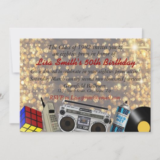 Prom Celebration 80 Kaart (Voorkant)