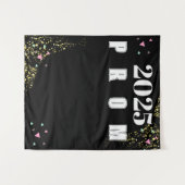 Prom Confetti Afstuderen Achtergrond Wandkleed (Voorkant (horizontaal))