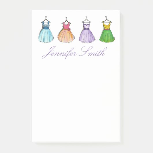 Prom Dresses  Retro Fashionista Post-it® Notes (Voorkant)