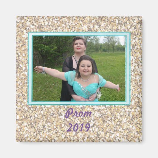 Prom Glitter Magnet Magneet (Voorkant)