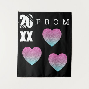 Prom Hearts  Afstudeerachtergrond Wandkleed