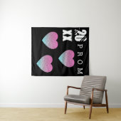 Prom Hearts Afstuderen achtergrond Wandkleed (In Situ (horizontaal))