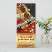 Prom Invitation Style de billet, Prom, masquerade (Debout devant)