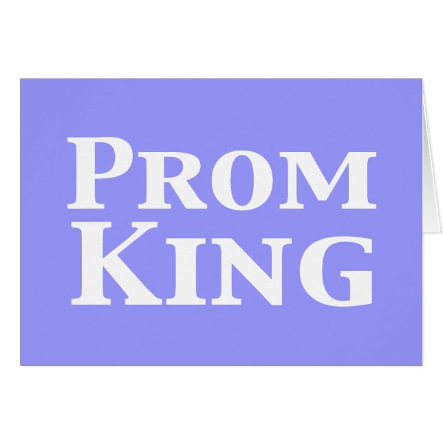Prom King Cadeaus (Voorkant Horizontaal)