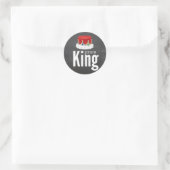 Prom King Ronde Sticker (Tas)