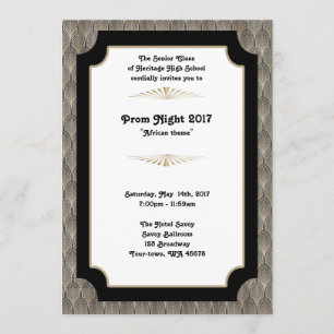 Prom Night, Afrikaans thema Kaart