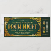 Prom Night - Gatsby Invitation Ticket Invitation (Devant)