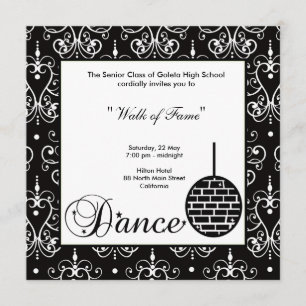 Prom Night Invitation Kaart