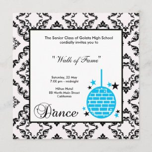Prom Night Invitation Kaart