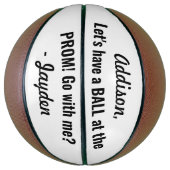 Prom- of HOCO-voorstel Cute Funny Promposal Idea Basketbal (Verticaal)