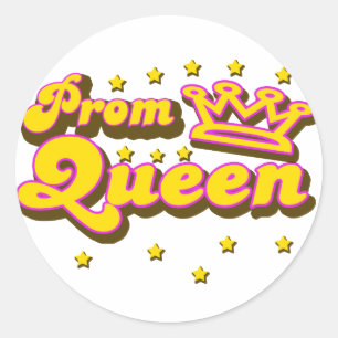 Prom Queen Ronde Sticker